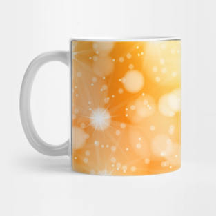 Christmas background in yellow and orange Mug